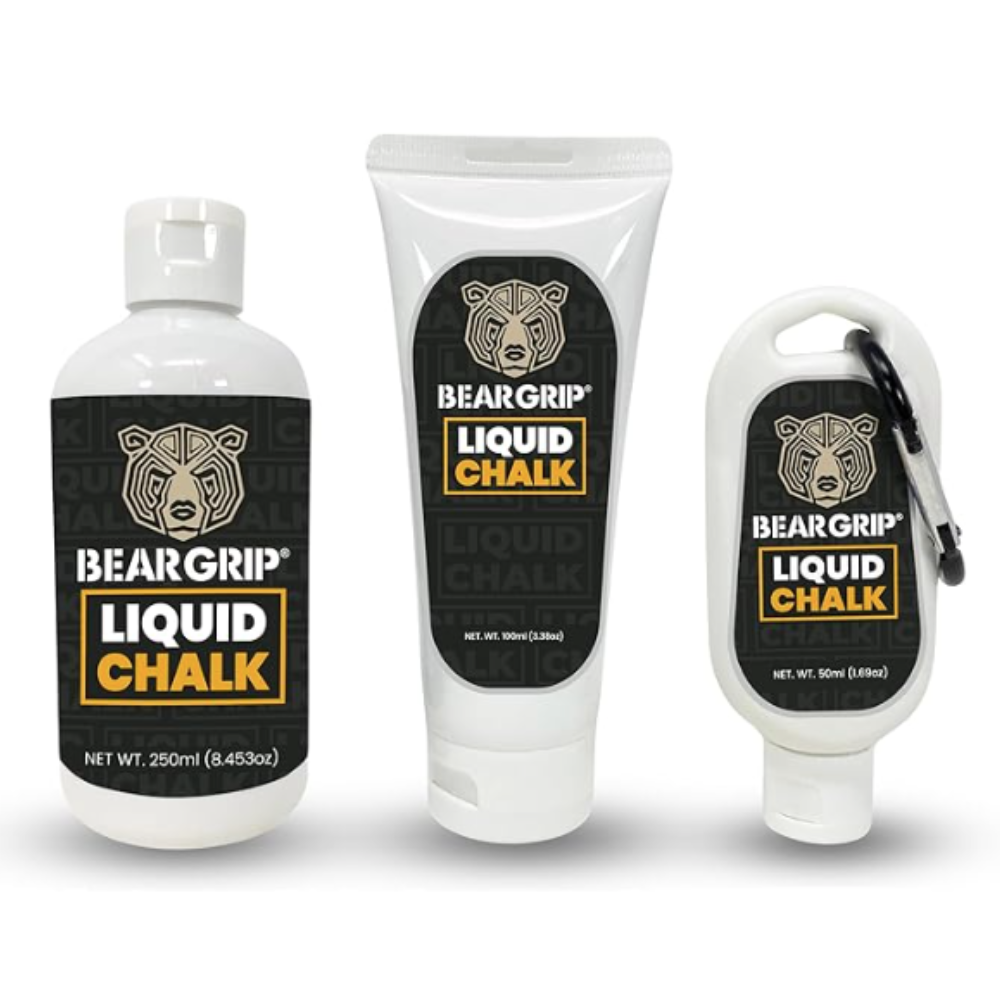 BearGrip Liquid Chalk for weightlifting, gym workouts, rock climbing and improved grip.
